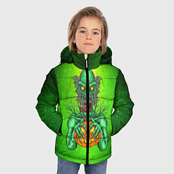 Куртка зимняя для мальчика Zombie, цвет: 3D-черный — фото 2