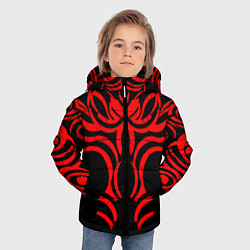 Куртка зимняя для мальчика Узор, фэнтези, музыка, цвет: 3D-черный — фото 2