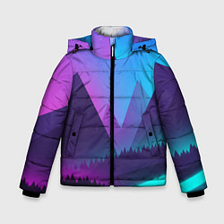 Куртка зимняя для мальчика NEON FOREST, цвет: 3D-черный