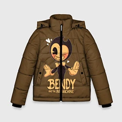 Куртка зимняя для мальчика Bendy And The Ink Machine, цвет: 3D-черный