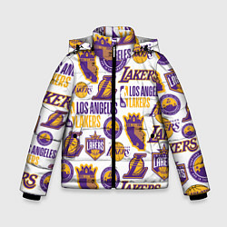 Куртка зимняя для мальчика LAKERS LOGO, цвет: 3D-светло-серый