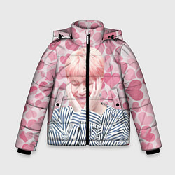 Куртка зимняя для мальчика BTS, цвет: 3D-светло-серый