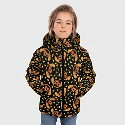 Куртка зимняя для мальчика Стич Хэллоуин, цвет: 3D-черный — фото 2