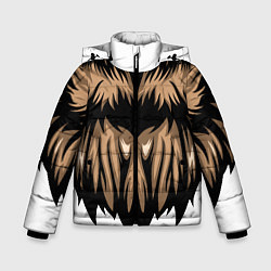 Куртка зимняя для мальчика Сова, цвет: 3D-черный