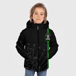 Куртка зимняя для мальчика Адыгея моя, цвет: 3D-черный — фото 2