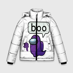 Куртка зимняя для мальчика BOO Among Us, цвет: 3D-черный