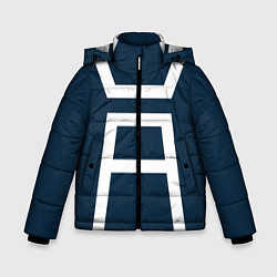 Куртка зимняя для мальчика Моя геройская академия, цвет: 3D-светло-серый