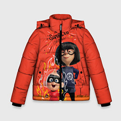 Куртка зимняя для мальчика The Incredibles, цвет: 3D-черный