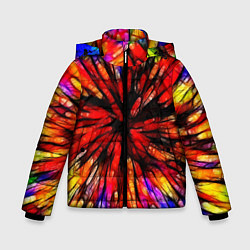Куртка зимняя для мальчика Батик, цвет: 3D-черный