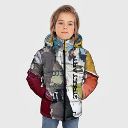 Куртка зимняя для мальчика Street art, цвет: 3D-черный — фото 2