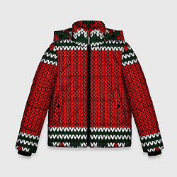Куртка зимняя для мальчика Новый Год, цвет: 3D-светло-серый