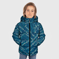 Куртка зимняя для мальчика Математика, цвет: 3D-черный — фото 2