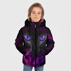 Куртка зимняя для мальчика Кот, цвет: 3D-черный — фото 2