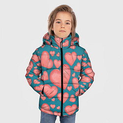 Куртка зимняя для мальчика Любовь, цвет: 3D-светло-серый — фото 2