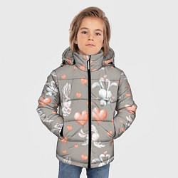 Куртка зимняя для мальчика Влюбленные, цвет: 3D-черный — фото 2