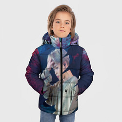 Куртка зимняя для мальчика BTS Jimin, цвет: 3D-черный — фото 2