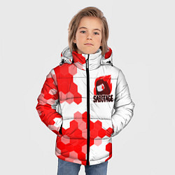 Куртка зимняя для мальчика AMONG US - IMPOSTOR, цвет: 3D-светло-серый — фото 2
