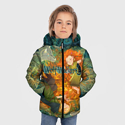 Куртка зимняя для мальчика Легенда о волках, цвет: 3D-красный — фото 2