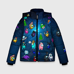 Куртка зимняя для мальчика Among US, цвет: 3D-черный