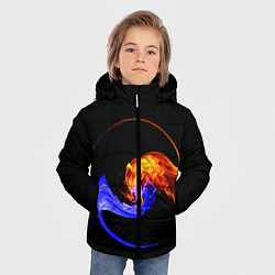 Куртка зимняя для мальчика Две стихии, цвет: 3D-черный — фото 2