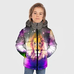 Куртка зимняя для мальчика Царь зверей, цвет: 3D-черный — фото 2