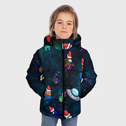 Куртка зимняя для мальчика Among Us 2021, цвет: 3D-черный — фото 2