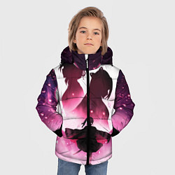 Куртка зимняя для мальчика Столп Бабочки, цвет: 3D-черный — фото 2