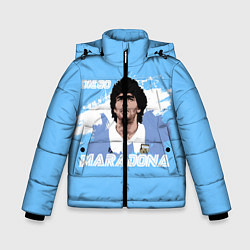Куртка зимняя для мальчика Диего Марадона, цвет: 3D-светло-серый