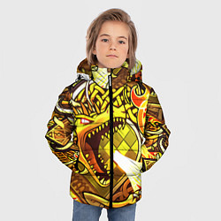 Куртка зимняя для мальчика CS GO DRAGON LORE, цвет: 3D-черный — фото 2