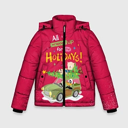 Куртка зимняя для мальчика For the holidays, цвет: 3D-красный
