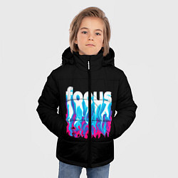 Куртка зимняя для мальчика Focus, цвет: 3D-черный — фото 2