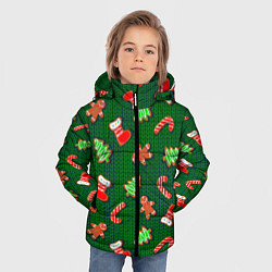 Куртка зимняя для мальчика Новогодний Свитер, цвет: 3D-черный — фото 2