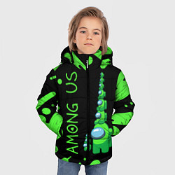 Куртка зимняя для мальчика AMONG US - БАШНЯ, цвет: 3D-черный — фото 2