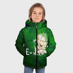 Куртка зимняя для мальчика Доктор Стоун, цвет: 3D-красный — фото 2