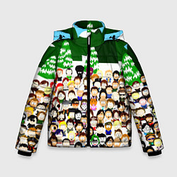 Куртка зимняя для мальчика Южный Парк South Park, цвет: 3D-черный