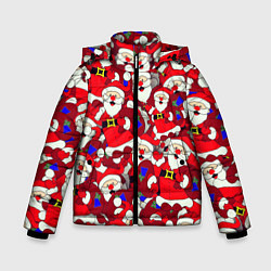 Куртка зимняя для мальчика Дед Санта, цвет: 3D-красный