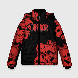 Куртка зимняя для мальчика Horror, цвет: 3D-черный