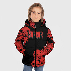 Куртка зимняя для мальчика Horror, цвет: 3D-черный — фото 2