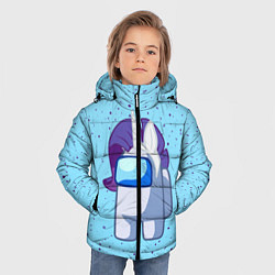 Куртка зимняя для мальчика AMONG US - ЕДИНОРОГ, цвет: 3D-черный — фото 2