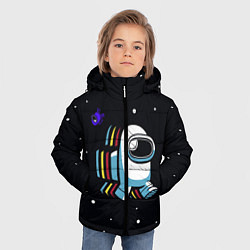 Куртка зимняя для мальчика Among Us Many, цвет: 3D-черный — фото 2