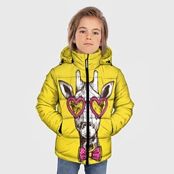 Куртка зимняя для мальчика Жираф, цвет: 3D-красный — фото 2