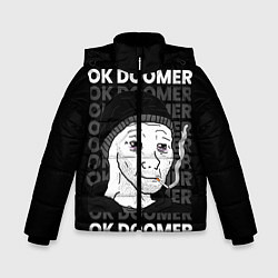 Куртка зимняя для мальчика OK DOOMER, цвет: 3D-черный