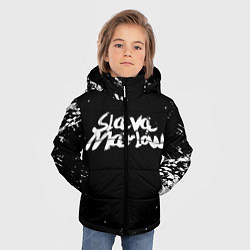 Куртка зимняя для мальчика Slava marlow, цвет: 3D-черный — фото 2