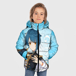 Куртка зимняя для мальчика GENSHIN IMPACT, СИН ЦЮ, цвет: 3D-черный — фото 2