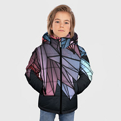 Куртка зимняя для мальчика ГеометриЧеский Рисунок, цвет: 3D-черный — фото 2