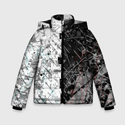 Куртка зимняя для мальчика The merger, цвет: 3D-черный