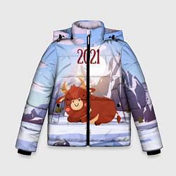 Зимняя куртка для мальчика Спящий бык 2021