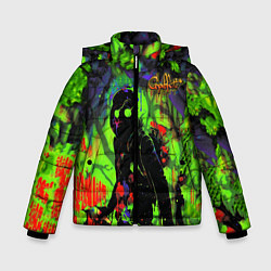 Куртка зимняя для мальчика Граффити, цвет: 3D-красный