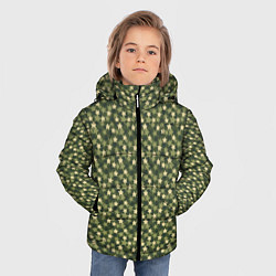 Куртка зимняя для мальчика Камуфляж Звездочки, цвет: 3D-черный — фото 2