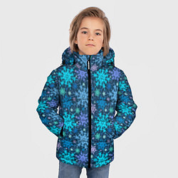 Куртка зимняя для мальчика Новогодние Узоры, цвет: 3D-черный — фото 2